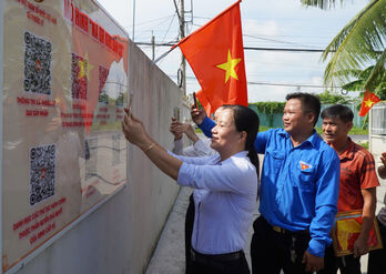 Phước Lý: Ra mắt mô hình chào mừng Đại hội đại biểu Đảng bộ xã