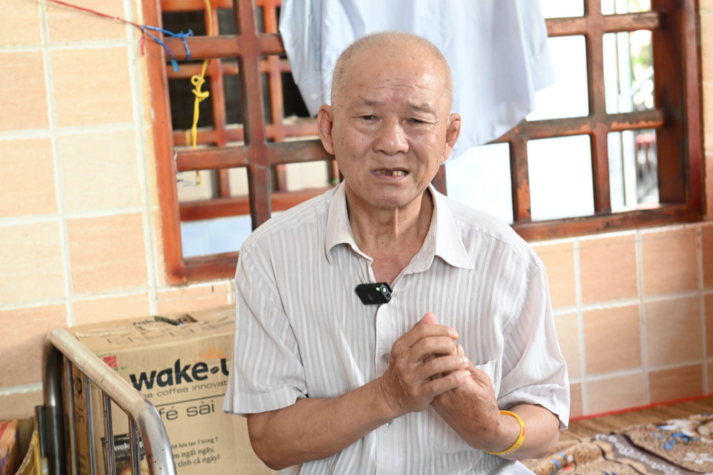 Ông Nguyễn Văn Dậu kể về cuộc sống hiện tại ở Mái ấm Mây Ngàn