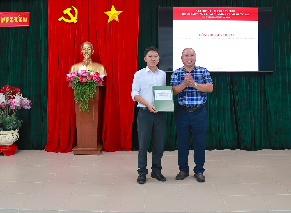 Công bố Quy hoạch chi tiết dự án đầu tư xây dựng Cửa khẩu chính Phước Tân