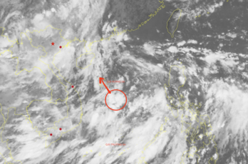 Vùng áp thấp trên Biển Đông có khả năng mạnh lên thành áp thấp nhiệt đới Vùng áp thấp trên Biển Đông có khả năng mạnh lên thành áp thấp nhiệt đới