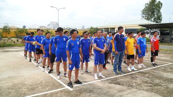 Công an tỉnh Tây Ninh tổ chức Giải bóng chuyền nam chào mừng kỷ niệm 80 năm Ngày truyền thống Công an Nhân dân