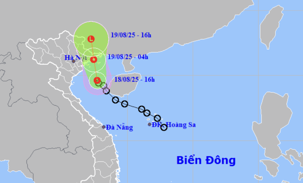Áp thấp nhiệt đới khả năng đổ bộ vào Quảng Ninh - Hải Phòng, ven biển gió mạnh