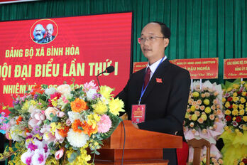 Đồng chí Võ Minh Quốc giữ chức vụ Bí thư Đảng ủy xã Bình Hòa, nhiệm kỳ 2025-2030