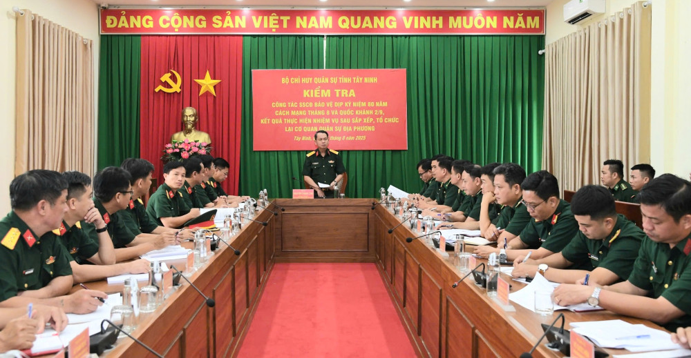 Bộ Chỉ huy Quân sự tỉnh Tây Ninh kiểm tra công tác quân sự, quốc phòng tại các đơn vị biên giới