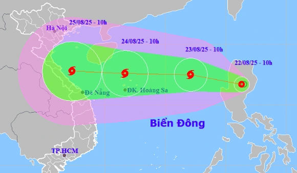 Biển Đông sắp đón bão số 5 mạnh cấp 11, miền Trung mưa lớn 600 m