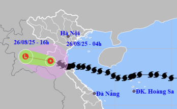 Bão số 5 suy yếu thành áp thấp nhiệt đới, Bắc Bộ và Bắc Trung Bộ còn mưa lớn hôm nay Bão số 5 suy yếu thành áp thấp nhiệt đới, Bắc Bộ và Bắc Trung Bộ còn mưa lớn hôm nay