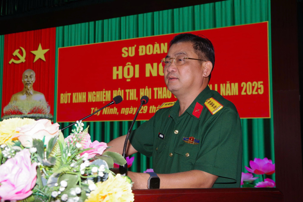 Sư đoàn 5 tổ chức rút kinh nghiệm hội thi, hội thao giai đoạn 1 năm 2025