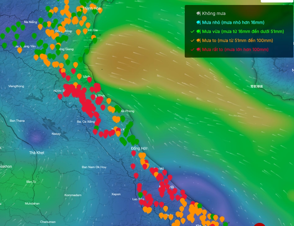 Bão số 6 suy yếu thành áp thấp nhiệt đới, mưa lớn hết ngày 31/8