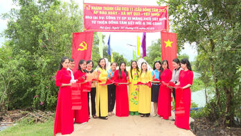 Khánh thành cầu giao thông nông thôn Fico 11 tại xã Mỹ Quý Khánh thành cầu giao thông nông thôn Fico 11 tại xã Mỹ Quý