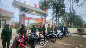 Đồn Biên phòng Long Khốt: Phối hợp hiệp đồng, giữ vững an ninh biên giới dịp Quốc khánh 02/9