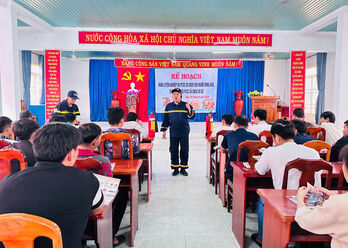 Tân Biên: Tập huấn nghiệp vụ phòng cháy, chữa cháy và cứu nạn cứu hộ