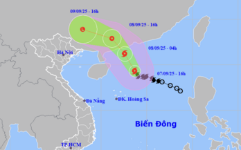 Bão số 7 mạnh lên cấp 10, miền Bắc có nơi mưa trên 300mm