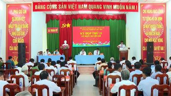 Kỳ họp thứ 21 HĐND xã Thuận Mỹ thông qua 5 Nghị quyết