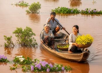 Mùa nước nổi quê chồng