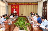 Tổ công tác hậu cần họp chuẩn bị phục vụ Đại hội đại biểu Đảng bộ tỉnh Tây Ninh lần thứ I