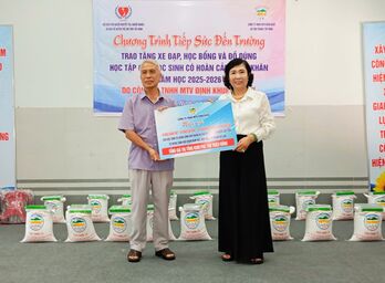 'Tiếp sức đến trường' tại xã Tân Thành