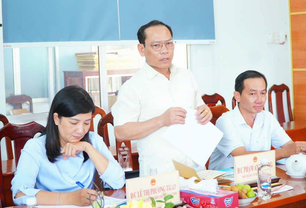 Đoàn công tác Bộ Nội vụ khảo sát chính quyền địa phương 2 cấp tại xã Phước Lý, xã Cần Giuộc