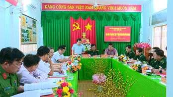 Đoàn công tác Ban Nội chính Tỉnh ủy khảo sát tình hình an ninh, trật tự trên tuyến biên giới
