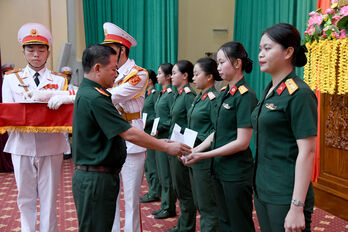 Bộ Chỉ huy Quân sự tỉnh Tây Ninh tuyên dương cán bộ, chiến sĩ tham gia A80