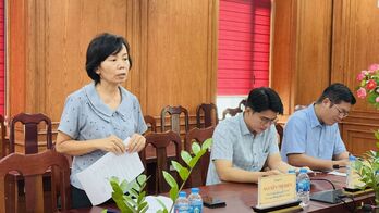 Đoàn công tác Sở Công thương làm việc với UBND phường Tân Ninh