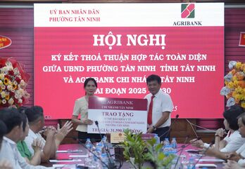 Agribank Chi nhánh Tây Ninh và phường Tân Ninh ký kết hợp tác phát triển bền vững