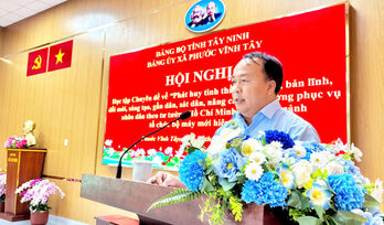 Phước Vĩnh Tây: Học tập chuyên đề về tư tưởng, đạo đức, phong cách Hồ Chí Minh