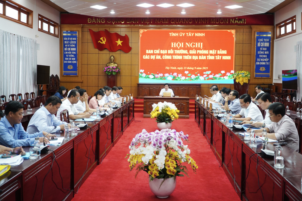 Tây Ninh: Ban Chỉ đạo bồi thường, giải phóng mặt bằng các dự án, công trình họp phiên đầu tiên