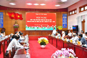Nguyên lãnh đạo tỉnh đóng góp các văn kiện trình Đại hội đại biểu Đảng bộ tỉnh lần thứ I, nhiệm kỳ 2025-2030