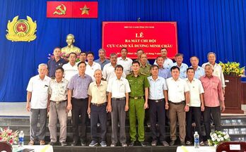 Xã Dương Minh Châu: Ra mắt Chi hội Cựu Công an Nhân dân