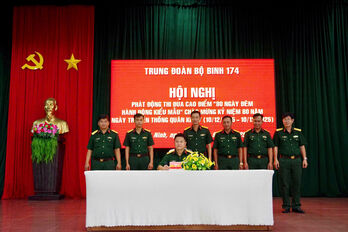 Trung đoàn Bộ binh 174 phát động đợt thi đua cao điểm '80 ngày đêm hành động kiểu mẫu'