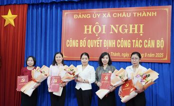 Châu Thành: Công bố quyết định của Ban Thường vụ Tỉnh ủy Tây Ninh về công tác cán bộ