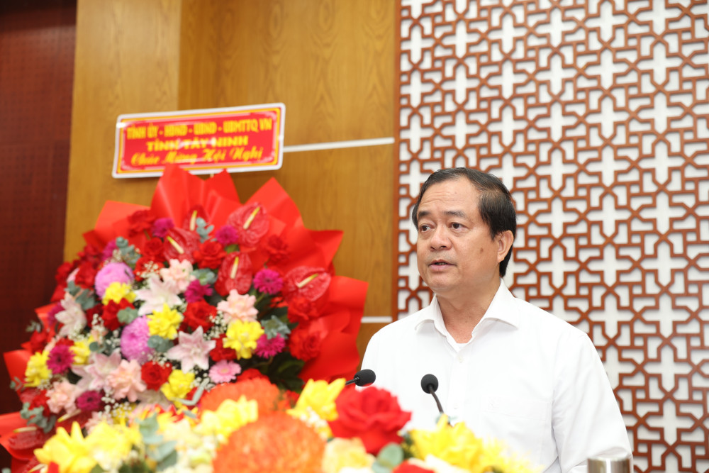 Phát biểu tại Hội nghị Công bố, Phó Chủ tịch UBND Nguyễn Hồng Thanh, Phó Chủ tịch UBND tỉnh Tây Ninh, khẳng định tỉnh sẽ nỗ lực hết mình, phát huy tinh thần đoàn kết, sáng tạo để đưa quy hoạch nhanh chóng đi vào cuộc sống