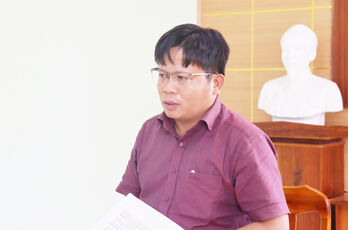 Chủ tịch UBND xã Mỹ Lộc kiểm tra công tác cải cách hành chính