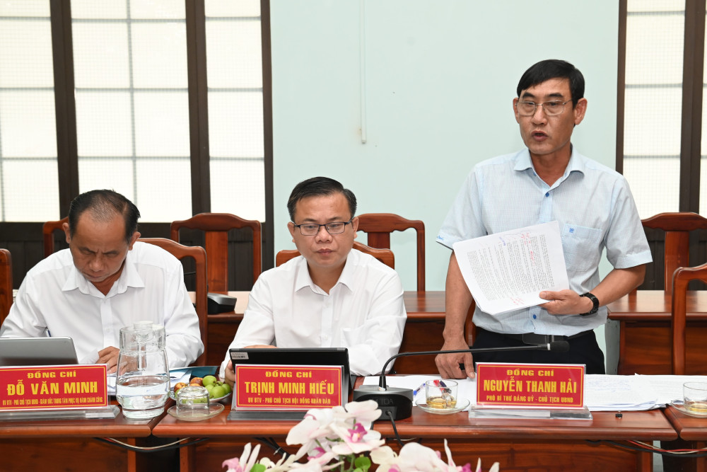 Chủ tịch UBND phường Gò Dầu Nguyễn Thanh Hải cung cấp thêm một số hoạt động của UBND phường trong thời gian qua