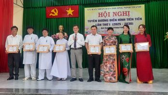 Phường Ninh Thạnh: Tuyên dương các điển hình tiên tiến giai đoạn 2020-2025