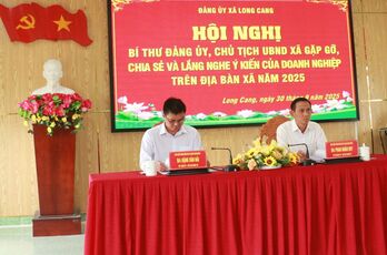 Xã Long Cang: Tập trung tháo gỡ khó khăn cho doanh nghiệp