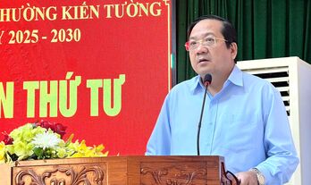 Ban Chấp hành Đảng bộ phường Kiến Tường hội nghị lần thứ tư