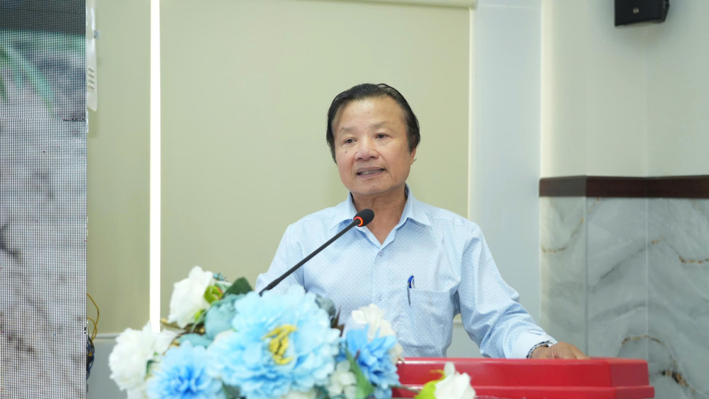 GS. TS. Lê Huy Hàm, nguyên Viện trưởng Viện Di truyền Nông nghiệp Việt Nam – Chủ nhiệm dự án phát biểu.