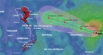 Áp thấp nhiệt đới đã thành bão, sắp vào Biển Đông