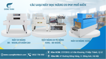 Máy bọc màng co POF - Giải pháp đóng gói chuyên nghiệp cho doanh nghiệp xuất khẩu vừa và nhỏ