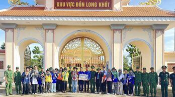 'Ngày thứ Bảy tình nguyện' tại Di tích lịch sử quốc gia Khu vực Đồn Long Khốt