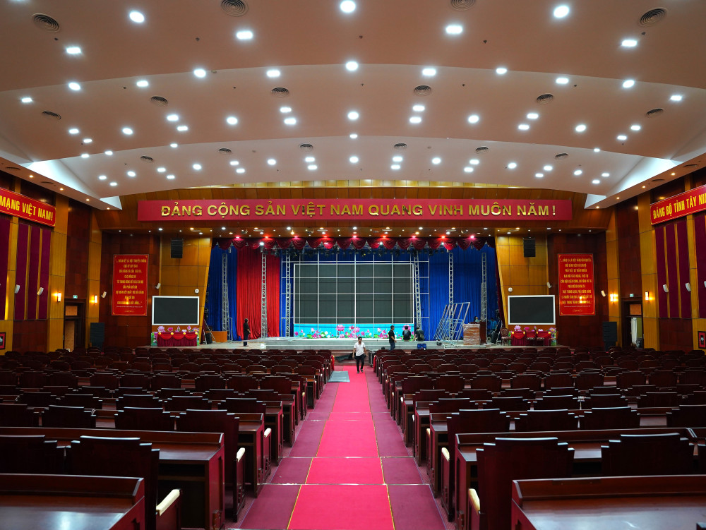 Hội trường A Tỉnh ủy - nơi tổ chức Đại hội 