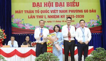 Ông Nguyễn Huỳnh Ninh Hải giữ chức Chủ tịch UBMTTQ Việt Nam phường Gò Dầu