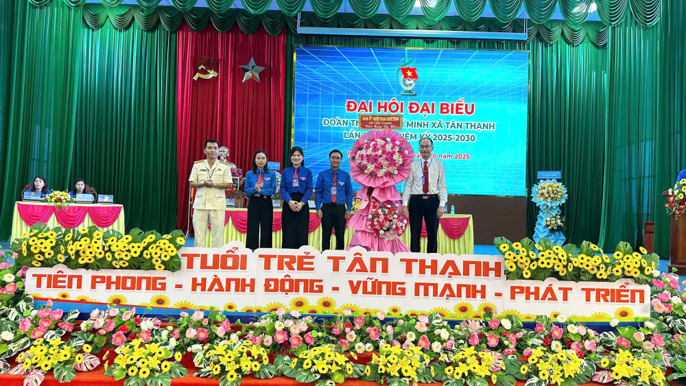 Anh Võ Tiền Phong giữ chức Bí thư Đoàn TNCS Hồ Chí Minh xã Tân Thạnh lần thứ I, nhiệm kỳ 2025-2030