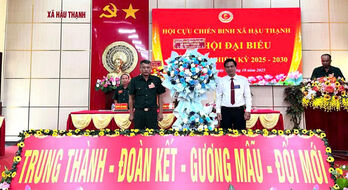 Ông Nguyễn Minh Khá giữ chức Chủ tịch Hội Cựu chiến binh xã Hậu Thạnh, nhiệm kỳ 2025-2030