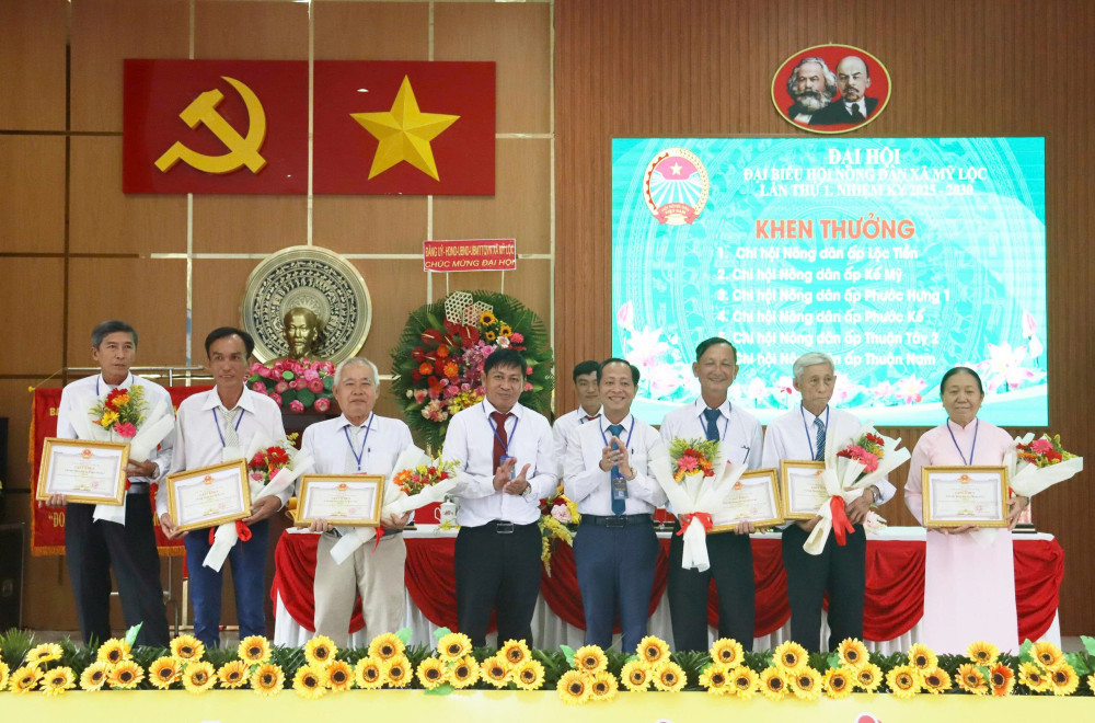 Đại hội đại biểu Hội Nông dân xã Cần Giuộc, xã Mỹ Lộc lần thứ I, nhiệm kỳ 2025-2030
