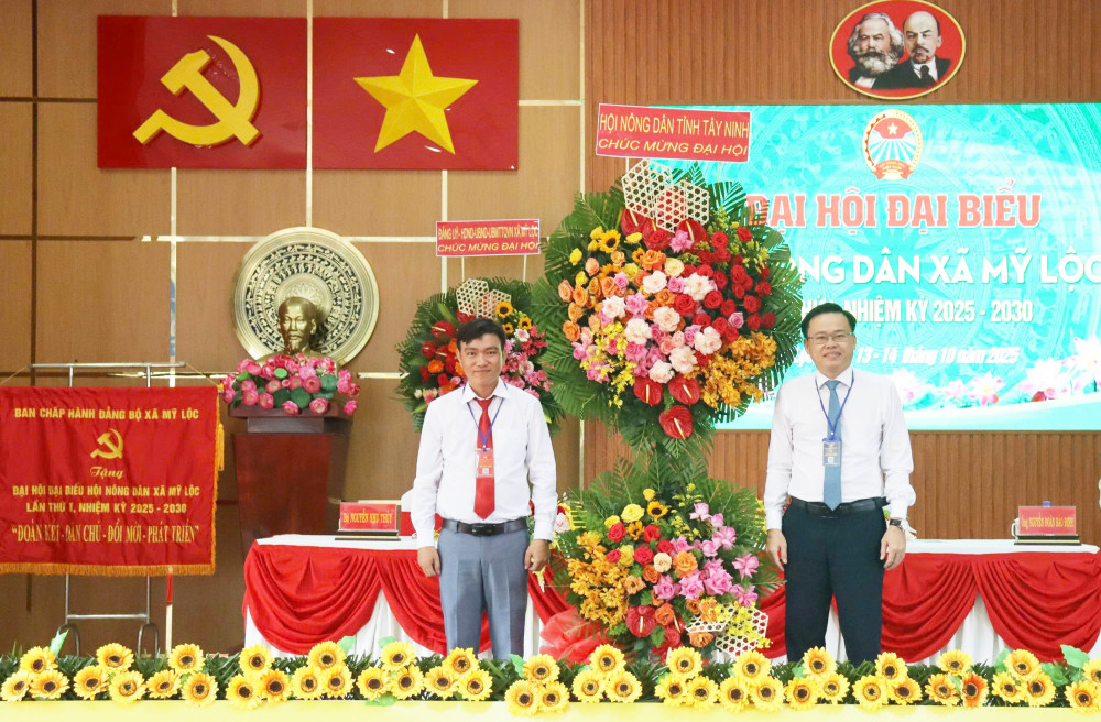 Đại hội đại biểu Hội Nông dân xã Cần Giuộc, xã Mỹ Lộc lần thứ I, nhiệm kỳ 2025-2030