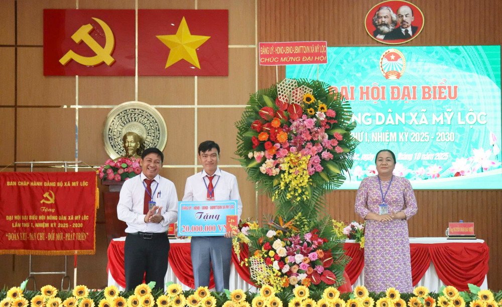Đại hội đại biểu Hội Nông dân xã Cần Giuộc, xã Mỹ Lộc lần thứ I, nhiệm kỳ 2025-2030