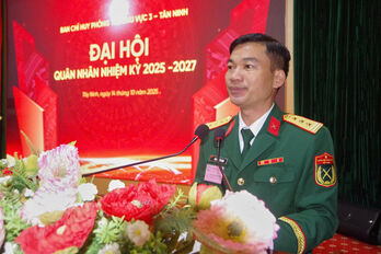 Ban Chỉ huy Phòng thủ khu vực 3 – Tân Ninh: Đại hội Quân nhân nhiệm kỳ 2025-2027