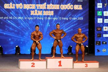 Tây Ninh giành 3 Huy chương Bạc tại Giải vô địch thể hình quốc gia